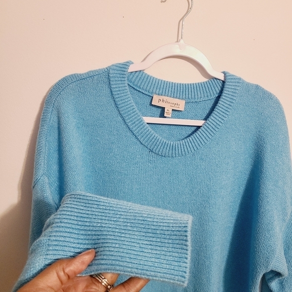 Philosophy | Women's Teal or Turquoise Crewneck Sweater (Size XL) - Picture 8 of 13